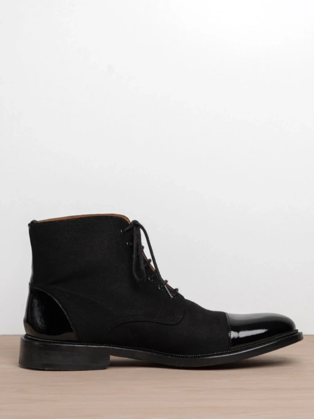 TAFT Jack Boot Tux Black Leather Cap Toe Dress Boots Men's Size 10